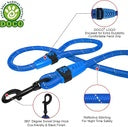 Doco Reflective Rope Leash With Plastic Encased Handle Loop (1/2