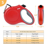 Thumbnail for Fida Retractable Dog Leash (JFA Series) - red