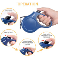 Thumbnail for Fida Retractable Dog Leash (JFA Series) - blue