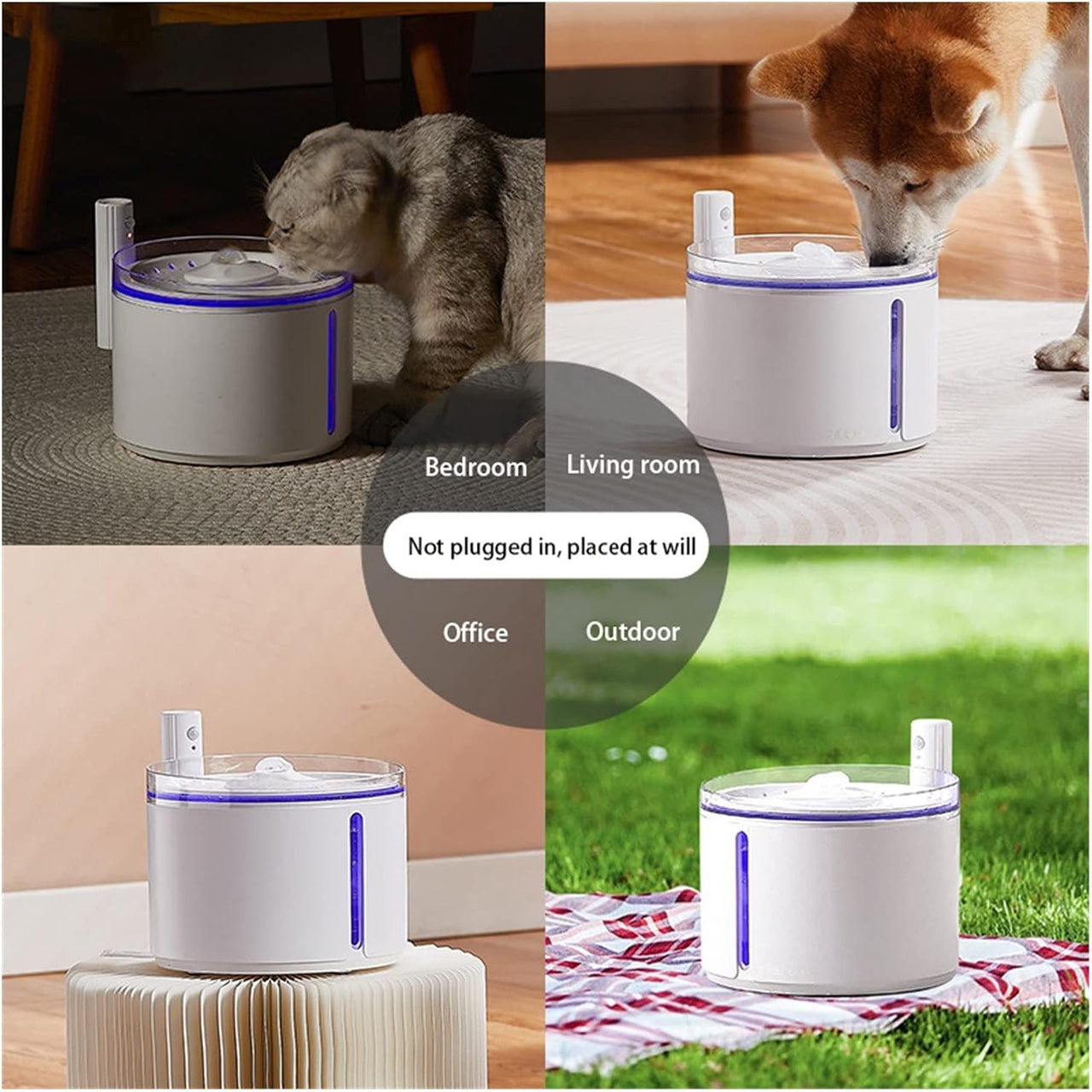 Dogness Smart Sensor Water Feeder For Pets-Green
