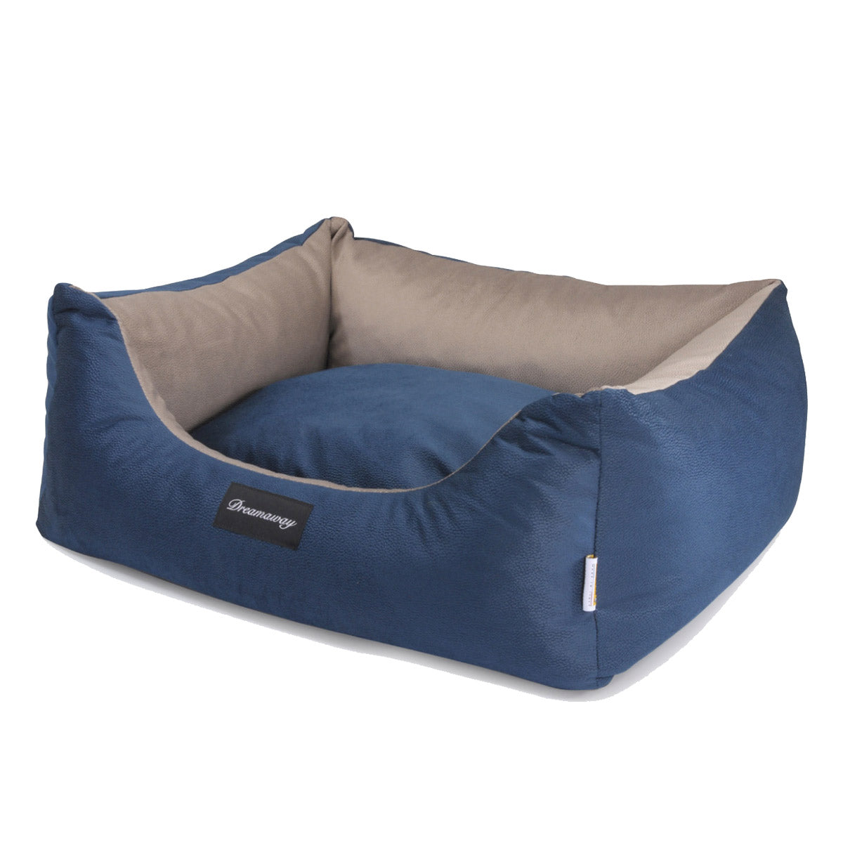 Cuccia Dreamaway soft BLUE Dog Bed - 120x100x28h