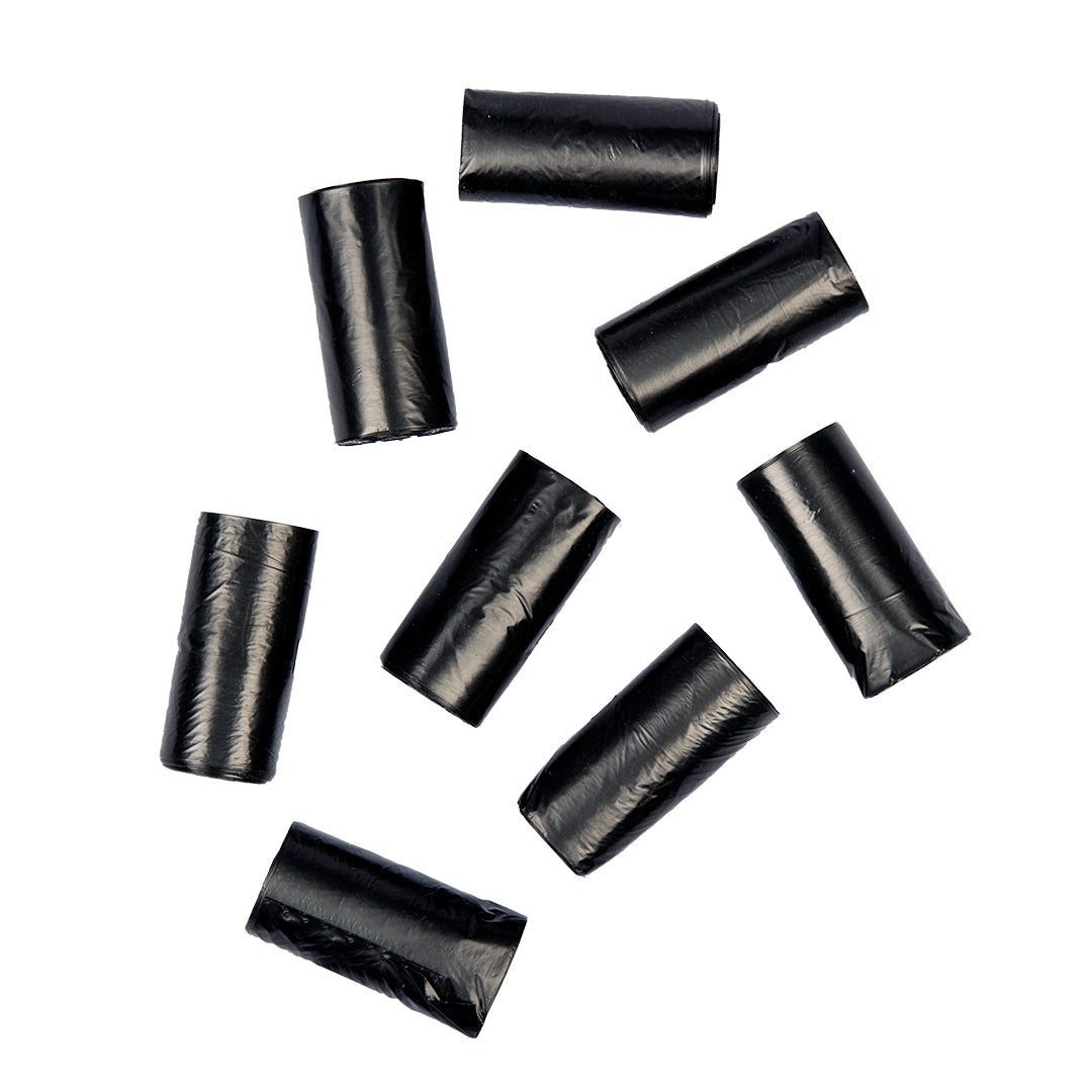 Duvo+ Classic Poo Bag Black 16 x 20pcs [Count - 16]