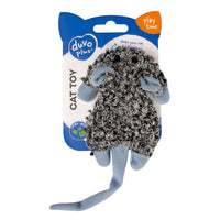 Duvo+ Cushy Crackle Mouse Grey - Cat Toy 18x8x2cm (Catnip Inside)