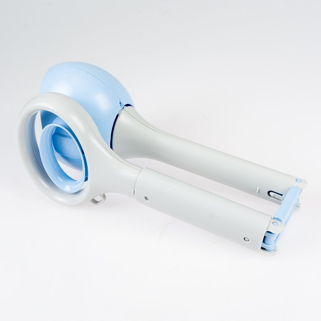 Duvo+ Foldable Poop Scooper Grey/blue 15x11x70cm