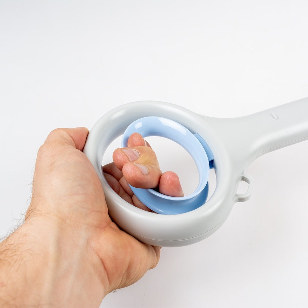 Duvo+ Foldable Poop Scooper Grey/blue 15x11x70cm