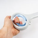 Duvo+ Foldable Poop Scooper Grey/blue 15x11x70cm