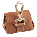 Duvo+ Imitation Leather Poo Bag Dispenser Brown (With poo bag) 32x22cm