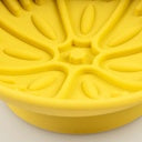 Duvo+ Lick Feeding Bowl For Dogs And Cat Kiwi Yellow 14x14x6.5cm