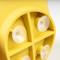 Duvo+ Lick Feeding Bowl For Dogs And Cat Kiwi Yellow 14x14x6.5cm