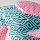 Duvo+ Plush Elephant Retro Blue - Dog Toy 24x11x5cm