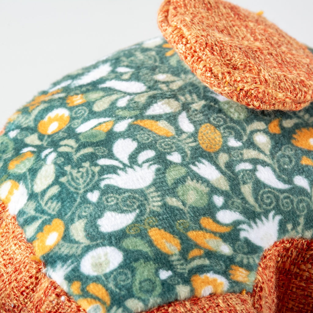 Duvo+ Plush Elephant Retro Green - Dog Toy  24x11x5cm