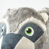Duvo+ Plush Racoon Squeaky Grey - Dog Toy XL 62x13x10cm