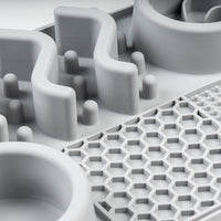 Duvo+ Slow down feeder 4-in-1 Grey 30x20x4cm