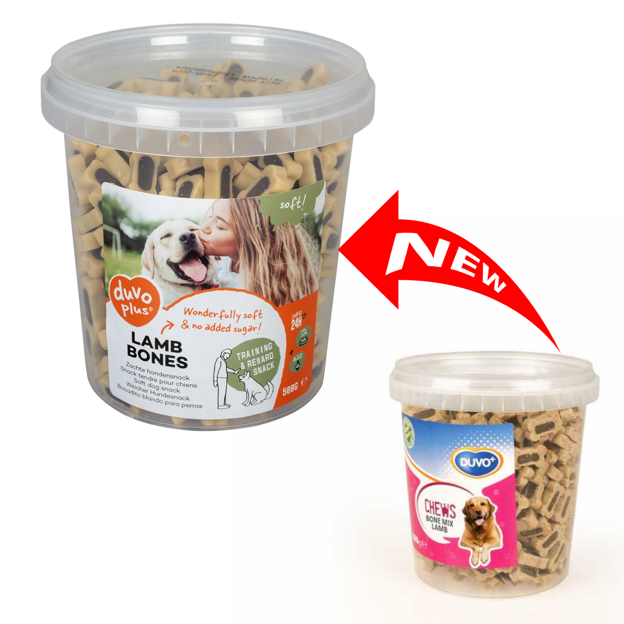 Duvo+ Chews! Bone Mix Lamb 500g[Weight - 500g]