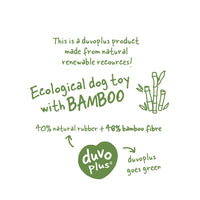 Duvo+ Eco Rubber Flat Bone Bamboo/Rice + Cotton 27x6.5x3.8 Cm Mixed Colors