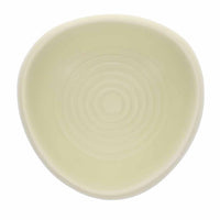 Duvo+ Feeding Bowl-Stone-Triangle bull's eye S - 160ml - 11x11x5cm Yellow-green