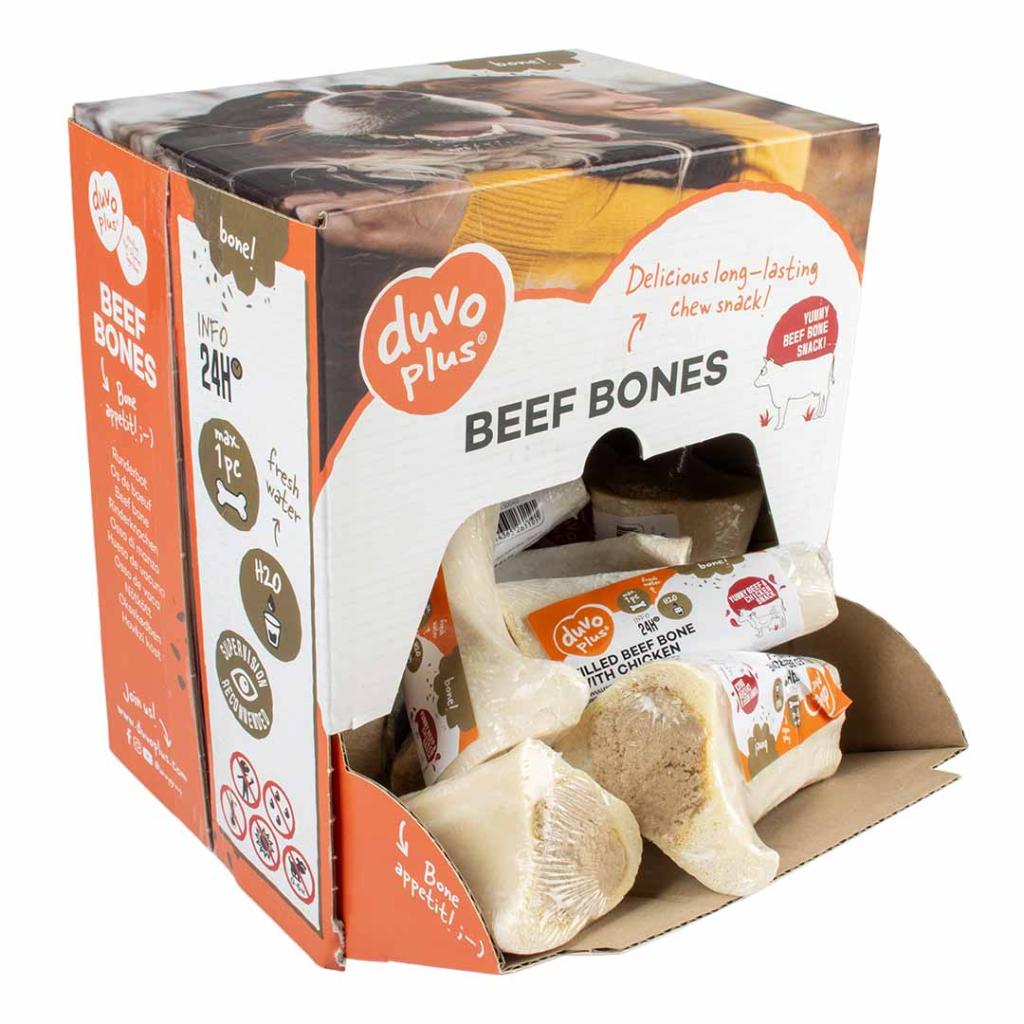 Duvo+ Filled Beef Bone Meats[Flavor - Chicken]