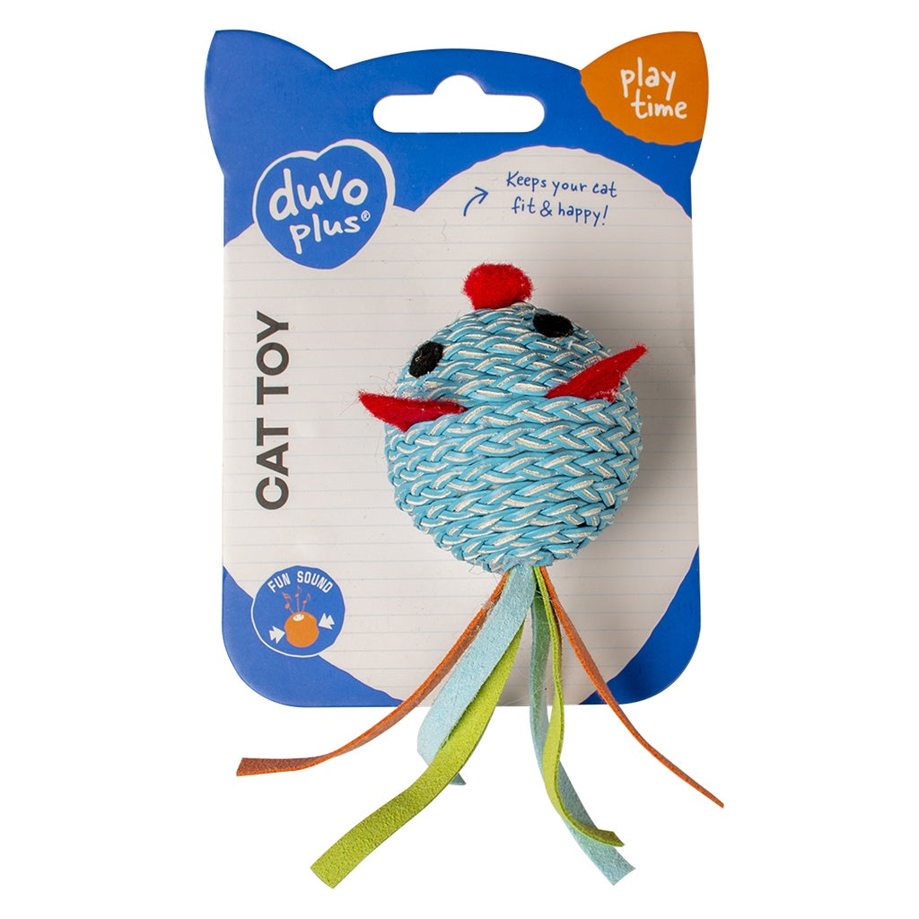 Duvo+ Jolly Blue Ball Mouse Blue - 13X4,5X5cm