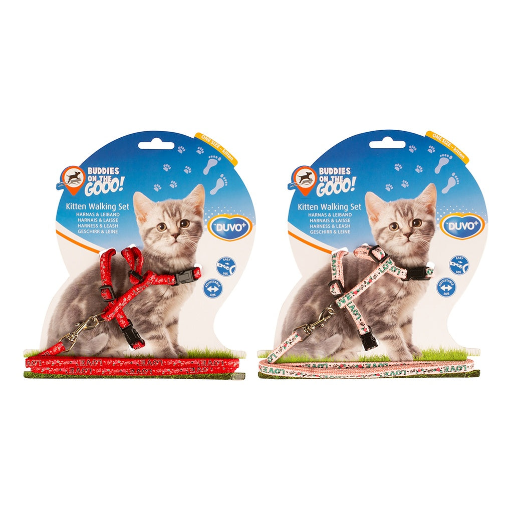Duvo+ Kitten Walking Set Love 15-25cm / 8mm-125cm