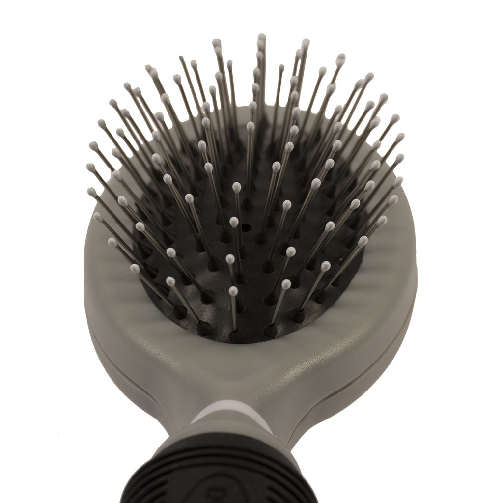 Duvo+ Metal Pin Brush Large Black/Grey