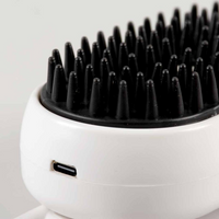 Duvo+ Steamy massage brush 12x6,5x5cm Black