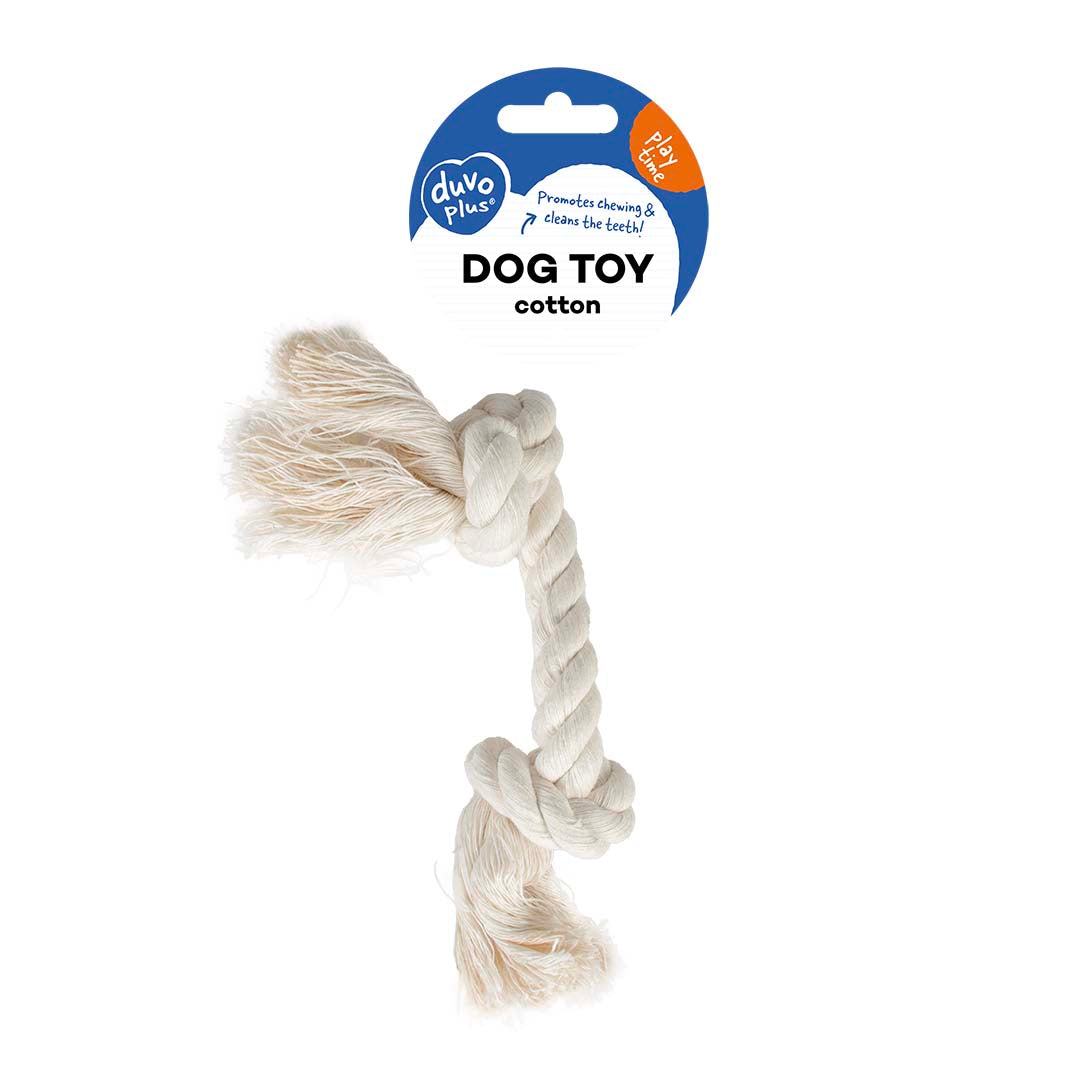 Duvo+ Tug Toy Knotted Rope 35Cm White