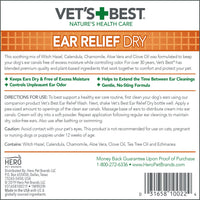 Thumbnail for Vets Best Ear Relief Dry (4oz)