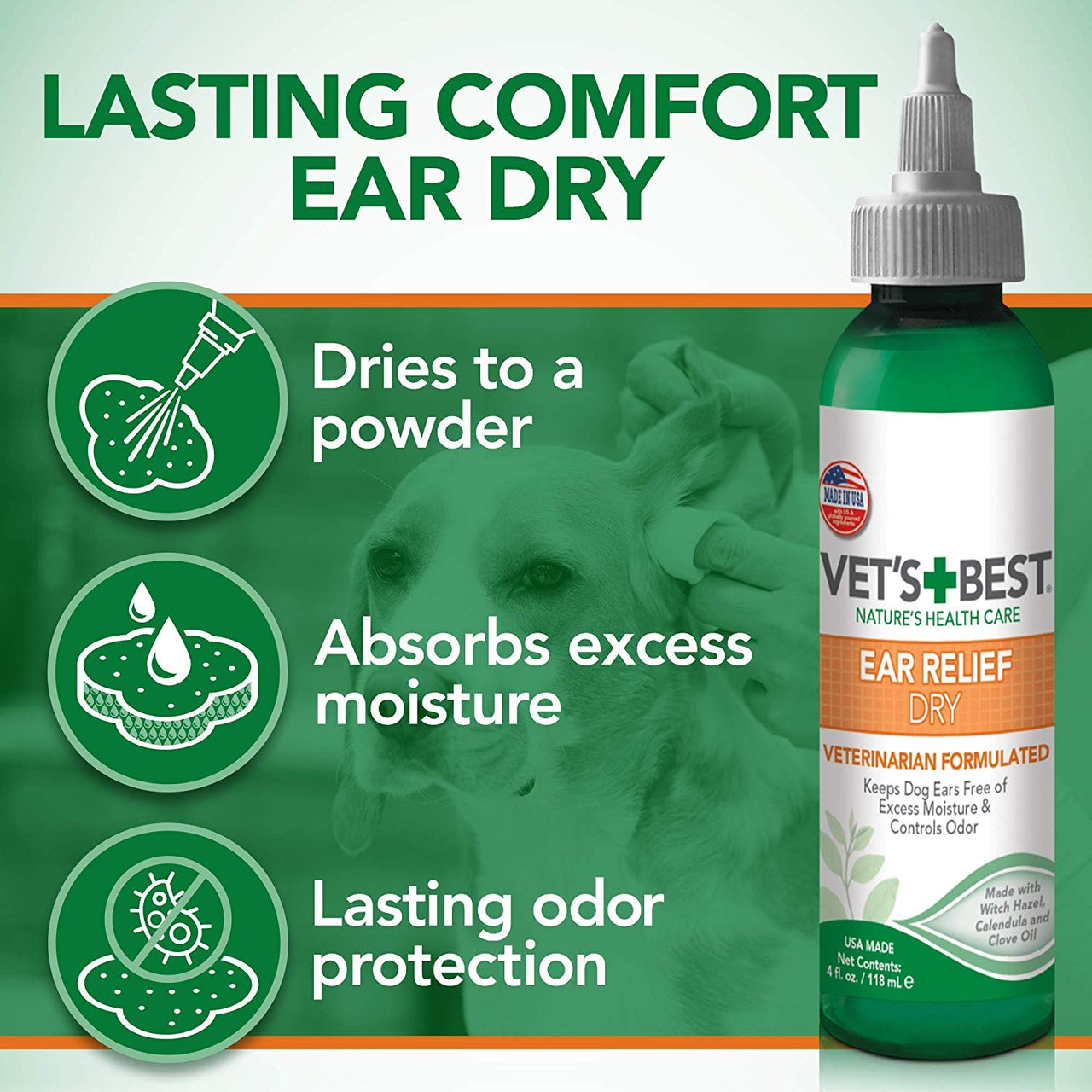 Vets Best Ear Relief Dry (4oz)