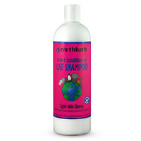 Thumbnail for earthbath® 2-in-1 Conditioning Cat Shampoo, Light Wild Cherry, Extra Gentle Conditioning Formula, Made in USA, 16 oz