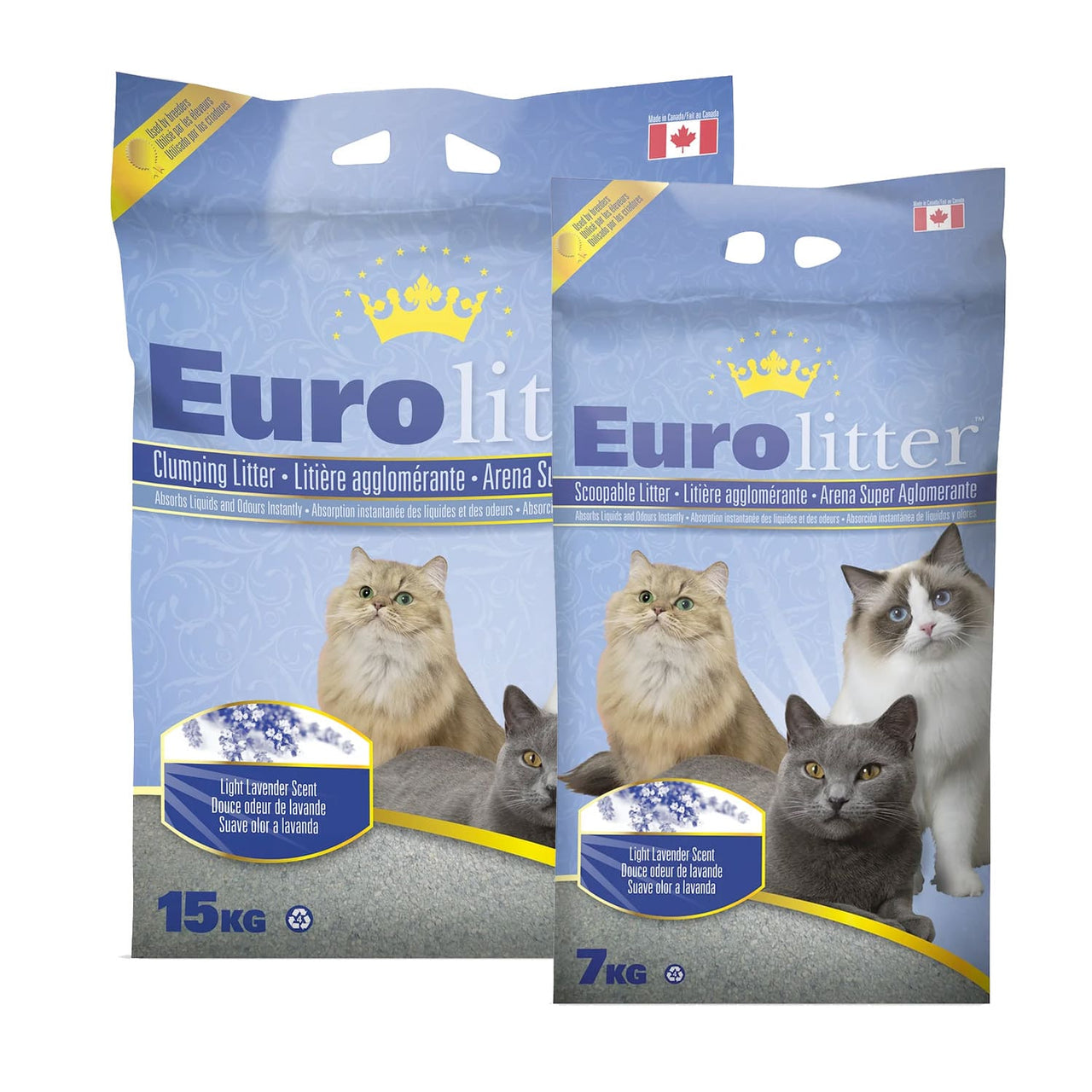 Eurolitter Premium Cat Litter – Lavender - 7Kg