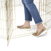 Thumbnail for MidWest Foldable Exercise Pen With Door – Gold Zinc - 30 inch