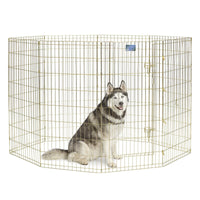 Thumbnail for MidWest Foldable Exercise Pen With Door – Gold Zinc - 48 inch