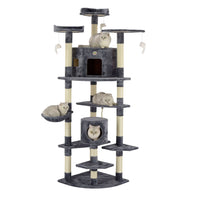 Thumbnail for Go Pet Club 80″ Classic Cat Tree House Furniture with Sisal Scratching Post