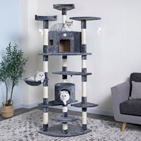 Thumbnail for Go Pet Club 80″ Classic Cat Tree House Furniture with Sisal Scratching Post