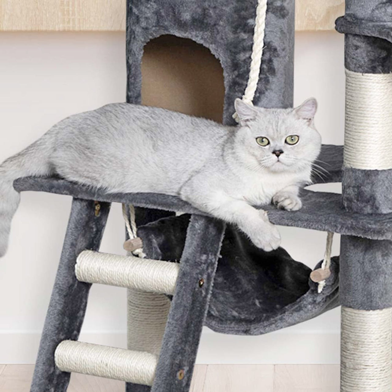 Go Pet Club 62″ Classic Cat Tree with Sisal Covered Posts