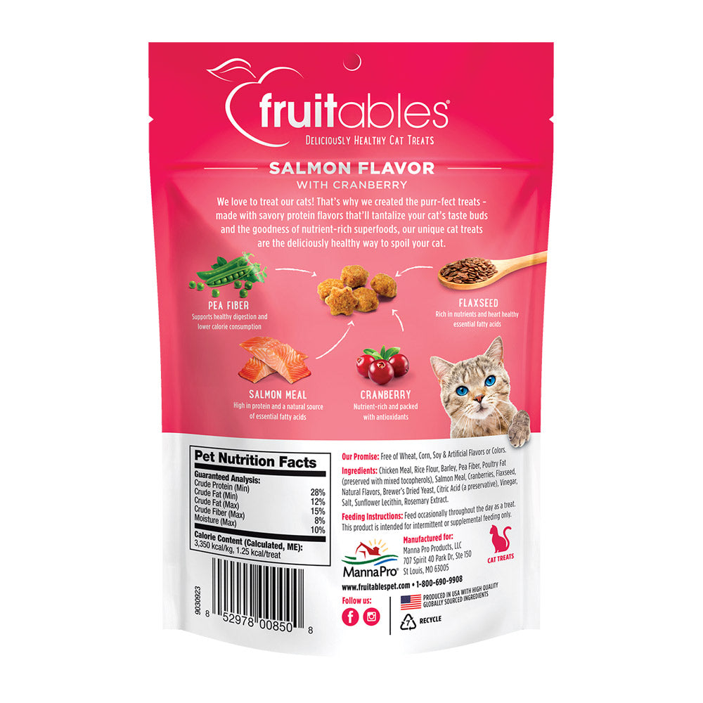 Fruitables Salmon Flavor with Cranberry Cat Treats 70g