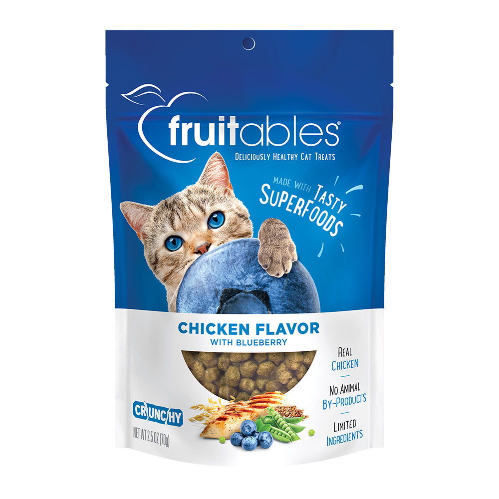 Fruitables Chicken Flavor with Blueberry Cat Treats 70g