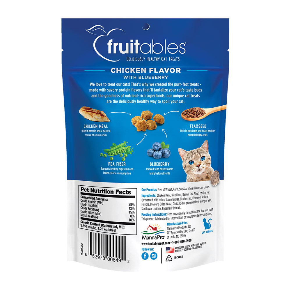 Fruitables Chicken Flavor with Blueberry Cat Treats 70g