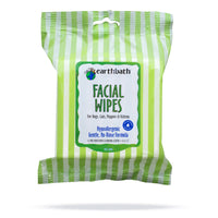 Thumbnail for earthbath® Facial Wipes, Hypo-Allergenic Cucumber Melon for Dogs, Cats, Puppies & Kittens, 25 ct re-sealable package