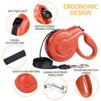 Fida Retractable Dog Leash Heavy Duty (Styleash Series) - M (5m / 16ft) - black