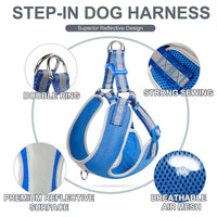 Thumbnail for Fida Step-in Dog Harness – Reflective - L