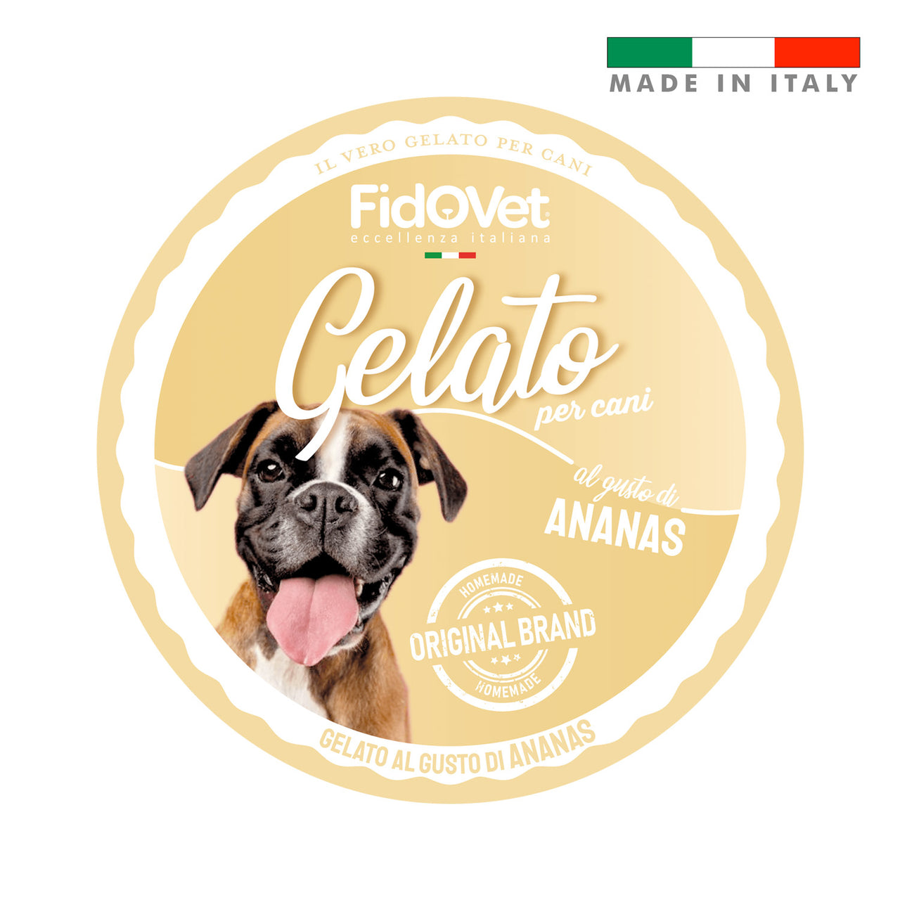 FidoVet Gelato Ice Cream for Dogs (Pineapple)