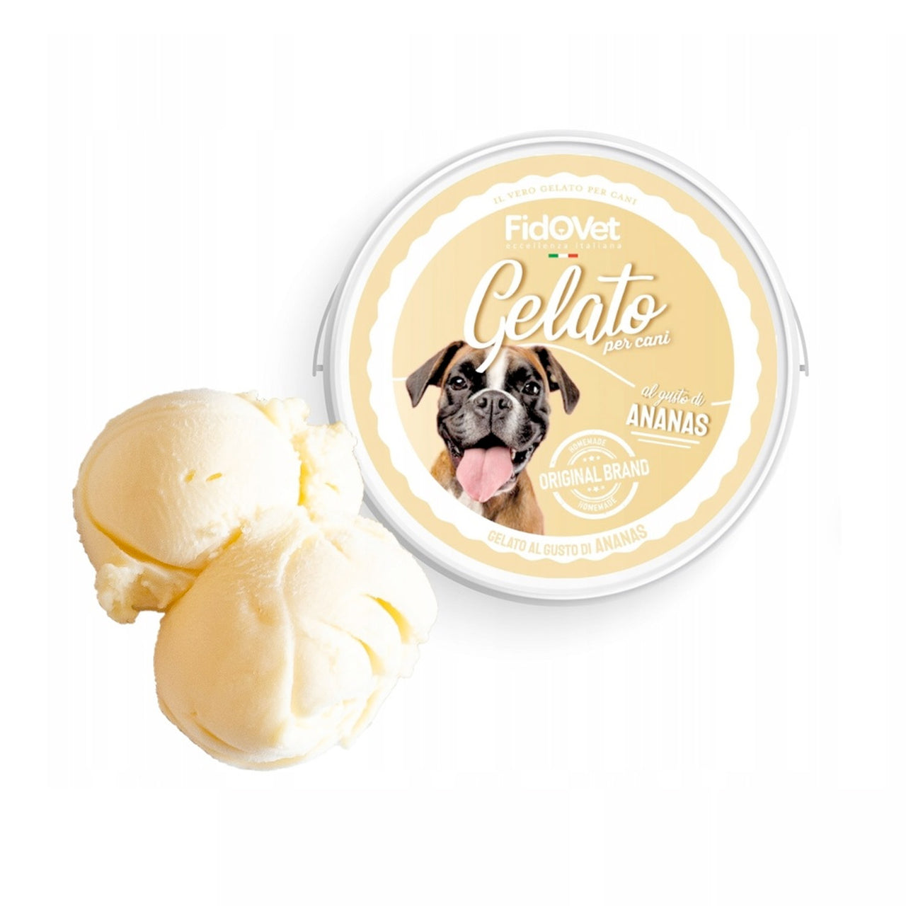 FidoVet Gelato Ice Cream for Dogs (Pineapple)