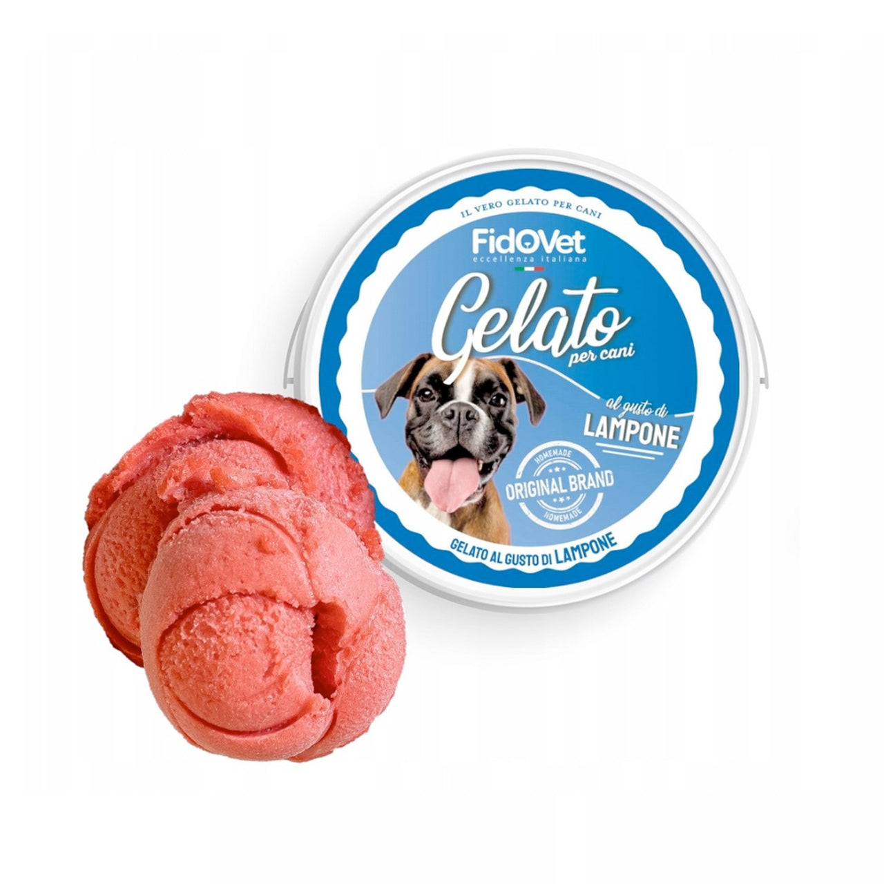 FidoVet Gelato Ice Cream for Dogs (Raspberry)