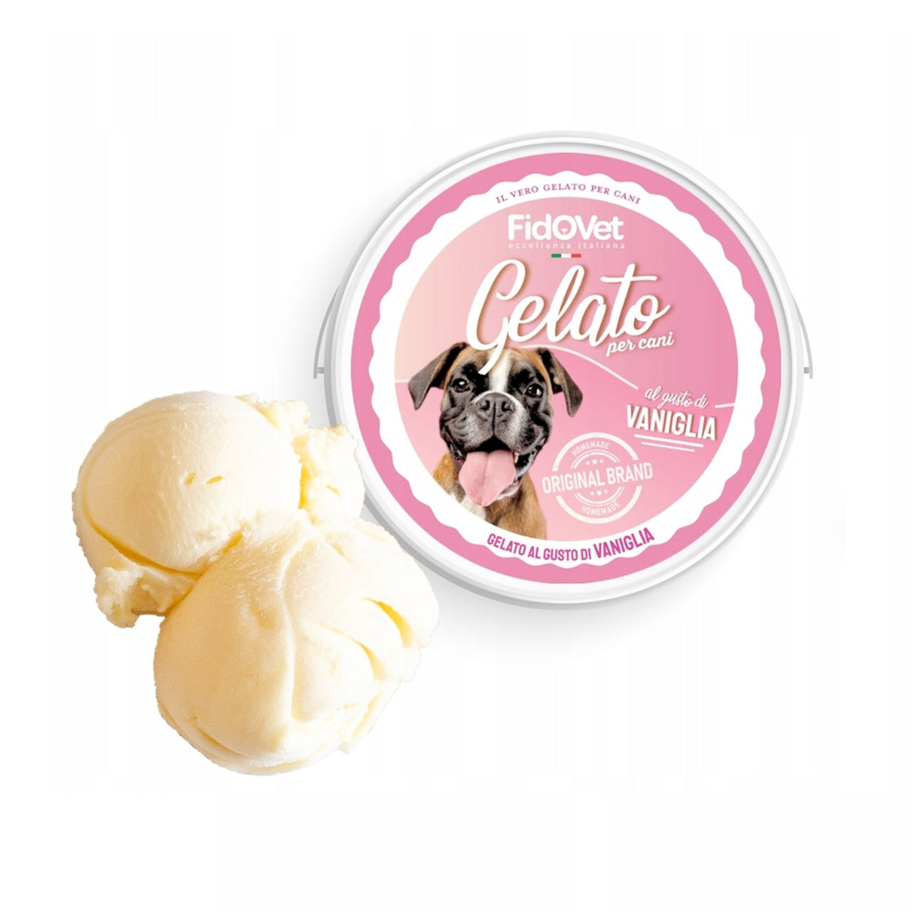 FidoVet Gelato Ice Cream for Dogs (Vanilla)