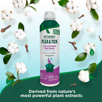 Thumbnail for Vet’s Best Flea and Tick Cat Easy Spray – Cotton Spice Scent, 14 oz.