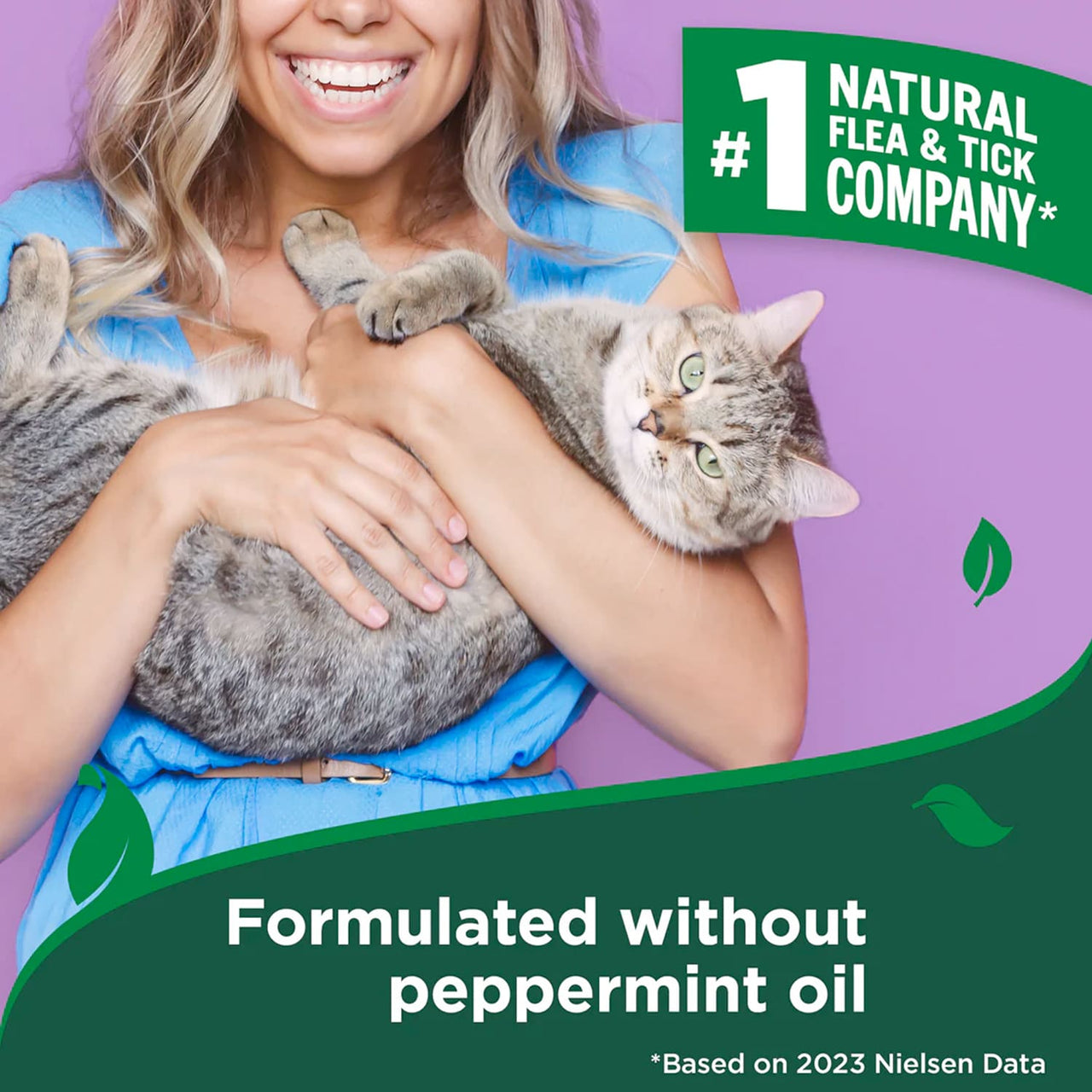 Vet’s Best Flea and Tick Cat Easy Spray – Cotton Spice Scent, 14 oz.