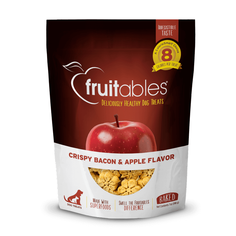 Fruitables Dog Treats Crispy Bacon & Apple Flavor 7oz