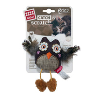 Thumbnail for Owl Catch & Scratch Eco line with Slivervine Leaves and Leatherette