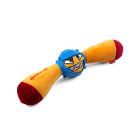 Thumbnail for GiGwi Gladiator Squeaker Inside Plush/TPR Dog Toy (Medium) – Yellow